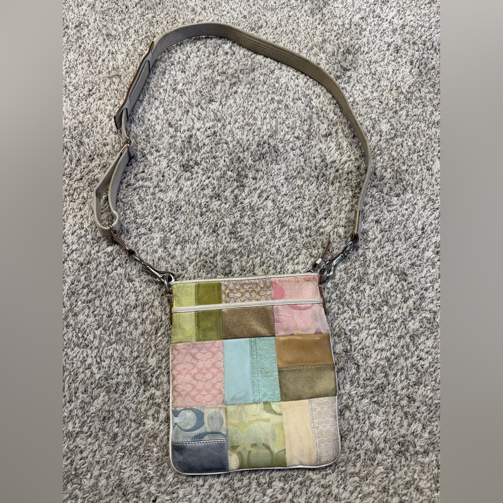 Coach Vintage crossbody patchwork bag.